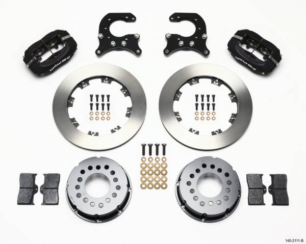 Wilwood - Wilwood 140-2111-B Wilwood Forged Dynalite P/S Rear Kit 58-64 Olds/Pontiac Ends