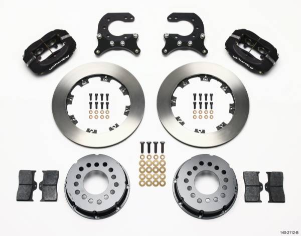 Wilwood - Wilwood 140-2112-B Wilwood Forged Dynalite P/S Rear Kit Chev 12 Bolt w C-Clips