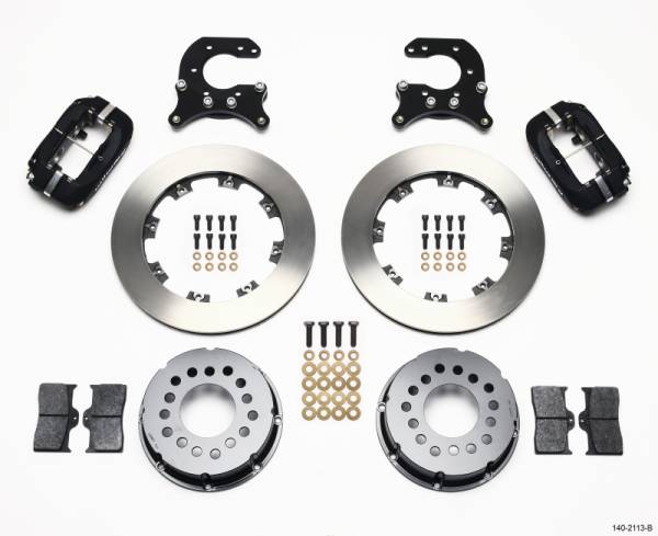 Wilwood - Wilwood 140-2113-B Wilwood Forged Dynalite P/S Rear Kit Small Ford 2.66in Offset