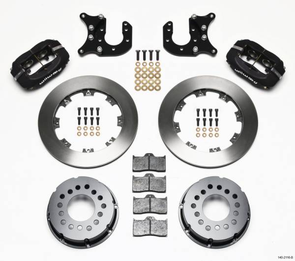 Wilwood - Wilwood 140-2116-B Wilwood Forged Dynalite P/S Rear Kit Mopar-Dana 2.72in Offset