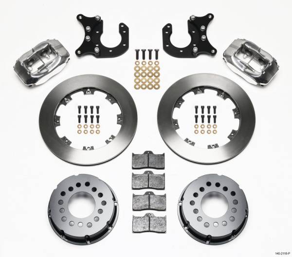 Wilwood - Wilwood 140-2118-P Wilwood Forged Dynalite P/S Rear Kit Polished New Big Ford 2.50in Offset