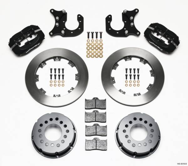 Wilwood - Wilwood 140-3018-B Wilwood Forged Dynalite P/S Rear Kit Ford 8.8 w/2.5in Offset-5 Lug