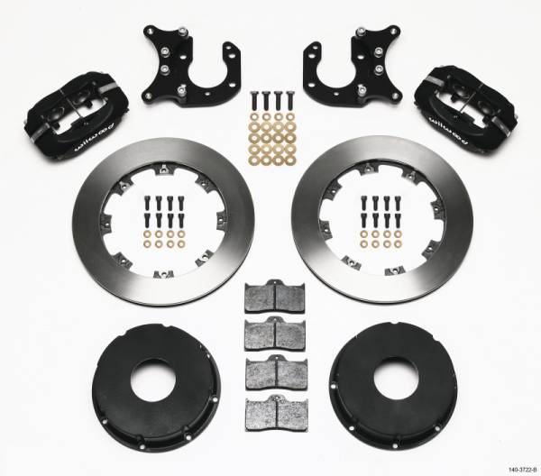 Wilwood - Wilwood 140-3722-B Wilwood Forged Dynalite P/S Rear Kit Big Ford 2.36in Offset Currie Blank