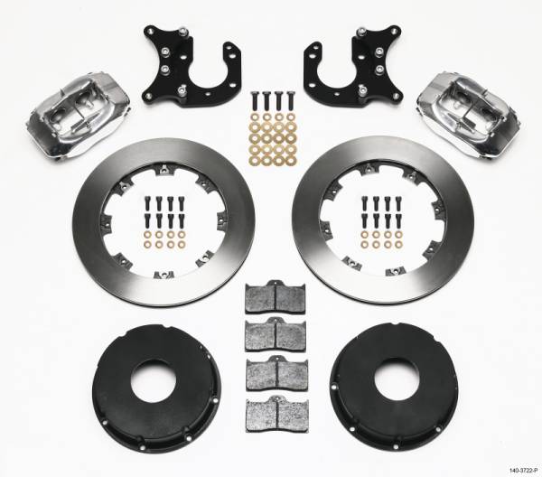 Wilwood - Wilwood 140-3722-P Wilwood Forged Dynalite P/S Rear Kit Polished Big Ford 2.36in Offset Currie Blank