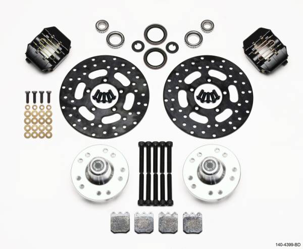 Wilwood - Wilwood 140-4399-BD Wilwood Dynalite Single Front Drag Kit Drilled Rotor Chassis Eng. Strut