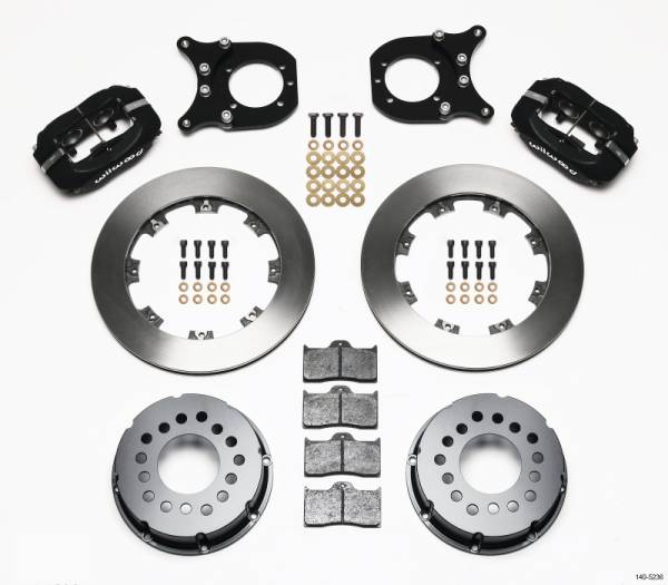 Wilwood - Wilwood 140-5236-B Wilwood Forged Dynalite P/S Rear Kit Chev 12 Bolt w/Clip Eliminator