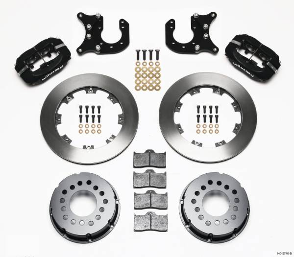 Wilwood - Wilwood 140-5746-B Wilwood Forged Dynalite P/S Rear Kit Chevy 12 Bolt-Spec 3.15in Bearing