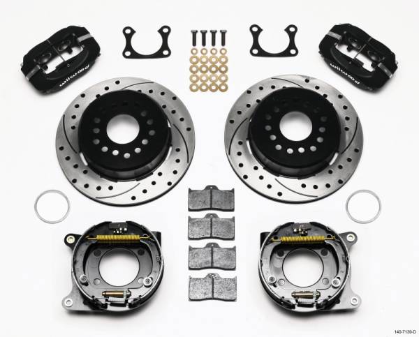 Wilwood - Wilwood 140-7139-D Wilwood Forged Dynalite P/S Park Brake Kit Drilled Big Ford 2.36in Offset