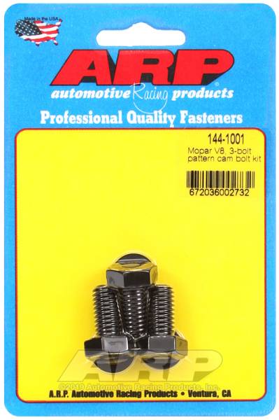 ARP - ARP 144-1001 ARP Mopar V8 3-Bolt Pattern Cam Bolt Kit