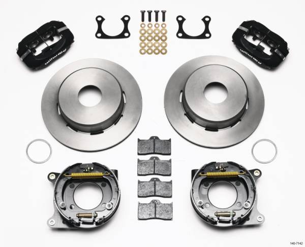 Wilwood - Wilwood 140-7142 Wilwood Forged Dynalite P/S Park Brake Kit Big Ford 2.36in Offset Currie Blank