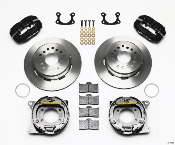 Wilwood - Wilwood 140-7143 Wilwood Forged Dynalite P/S Park Brake Kit Small Ford 2.66in Offset