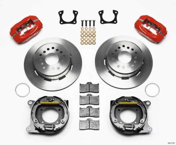 Wilwood - Wilwood 140-7147 Wilwood Forged Dynalite P/S Park Brake Kit 58-64 Olds/Pontiac Ends