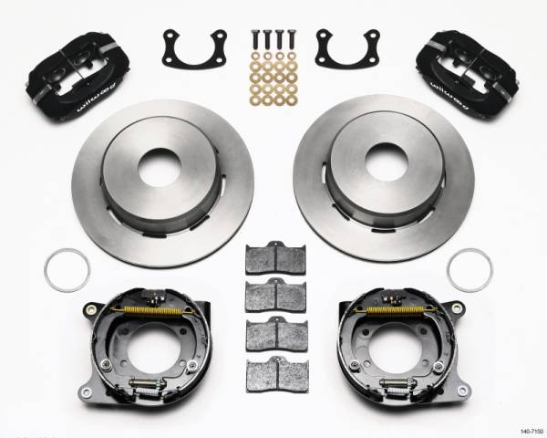 Wilwood - Wilwood 140-7150 Wilwood Forged Dynalite P/S Park Brake Kit Big Ford New 2.50in Offset Currie Blank