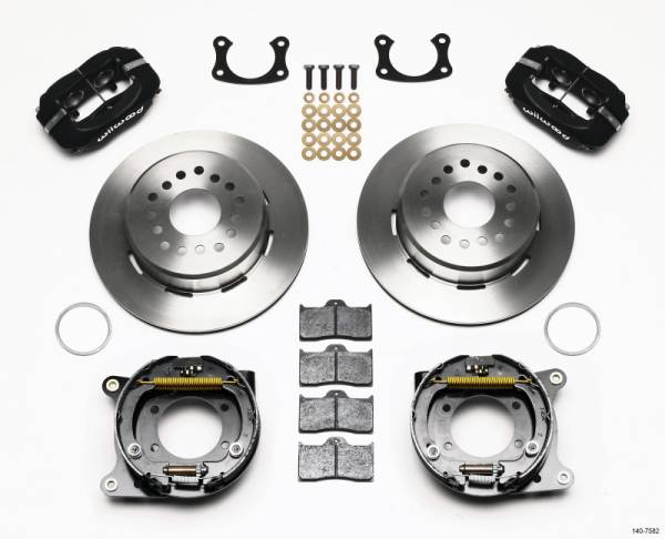 Wilwood - Wilwood 140-7582 Wilwood Forged Dynalite P/S Park Brake Kit New Big Ford 2.36in Offset