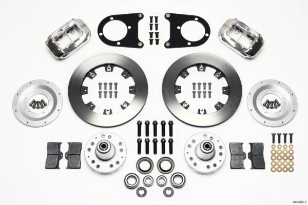 Wilwood - Wilwood 140-8583-P Wilwood Forged Dynalite Front Kit 12.19in Polished 37-48 Ford Psgr. Car Spindle