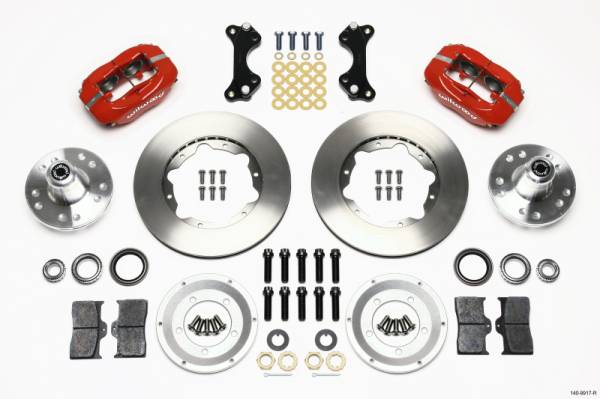 Wilwood - Wilwood 140-9917-R Wilwood Forged Dynalite Front Kit 11.00in Red WWE ProSpindle