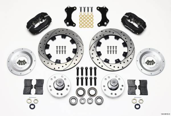 Wilwood - Wilwood 140-9918-D Wilwood Forged Dynalite Front Kit 12.19in Drilled WWE ProSpindle