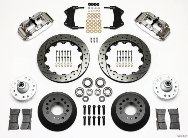 Wilwood - Wilwood 140-9919-DP Wilwood Narrow Superlite 6R Front Hub Kit 12.88in Drill Pol WWE ProSpindle