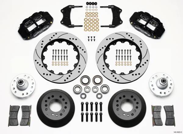 Wilwood - Wilwood 140-9920-D Wilwood Narrow Superlite 6R Front Hub Kit 14.00in Drilled WWE ProSpindle