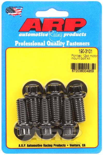 ARP - ARP 190-3101 ARP Pontiac 12pt Motor Mount Bolt Kit
