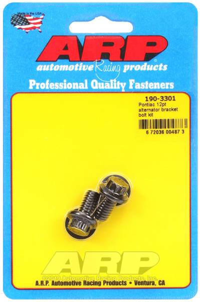 ARP - ARP 190-3301 ARP Pontiac 12pt Alternator Bracket Bolt Kit