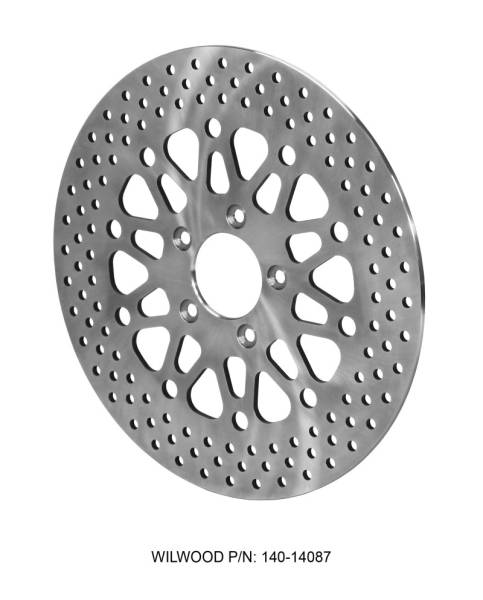 Wilwood - Wilwood 160-14087 Wilwood Rotor-Rear-H-D Motorcycle 2008-Up Satin Finish 11.80 x .276 - 5 on 3.25in