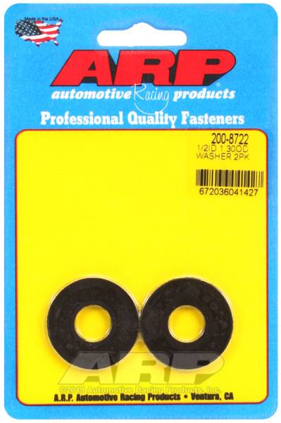 ARP - ARP 200-8722 ARP 1/2 ID 1.30 OD Black Oxide Washer Kit (2 Pieces)