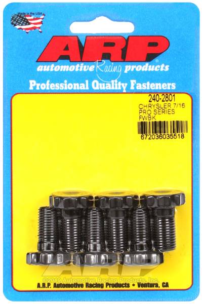 ARP - ARP 240-2801 ARP Chrysler 7/16in x 20 - .875in Length Pro Series Flywheel Bolt Kit
