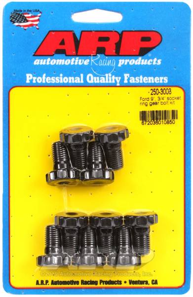 ARP - ARP 250-3003 ARP Ford 8.8 & 9in 7/16in Dia 3/4in Socket Ring Gear Bolt Kit (10/pkg)