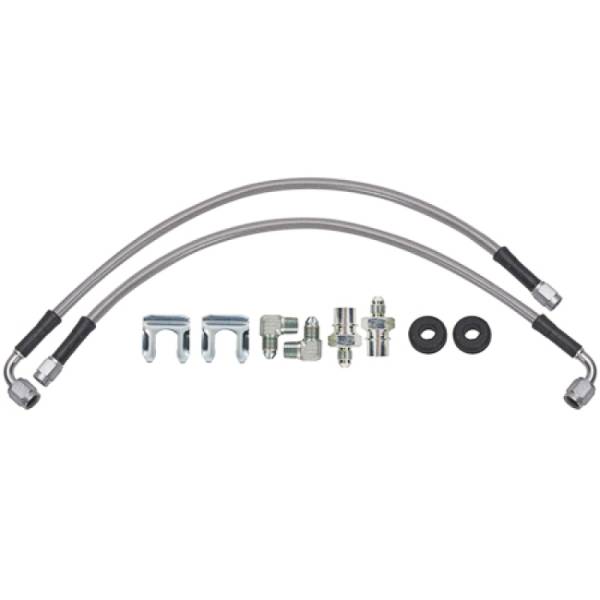 Wilwood - Wilwood 220-16709 Wilwood 16in OAL Flexline -3 Hose to M10 x 1.00 to -3 Female Outlet 90 DEG 1/8 NPT