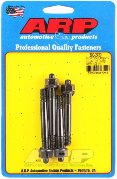 ARP - ARP 300-2420 ARP Moroso 64919 Dual Return Spring w/ 1in Spacer Plate Pro Series Carb Stud Kit