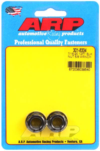 ARP - ARP 301-8334 ARP 7/16in-20 5/8 Socket 12pt Nut Kit