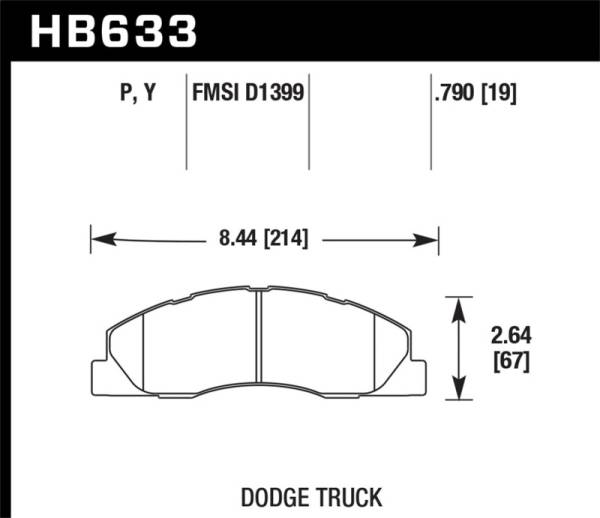 Hawk Performance - Hawk Performance kHB633P.790 Hawk Super Duty Street Brake Pads