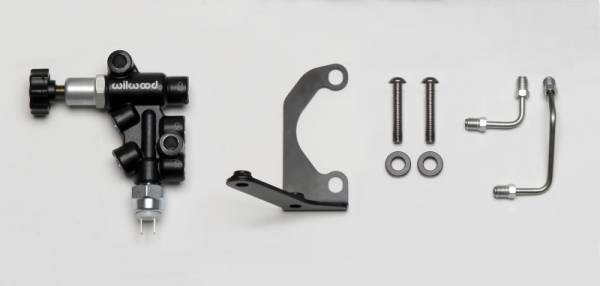 Wilwood - Wilwood 260-13190 Wilwood Tandem Master Cylinder Mounting Bracket L/H Kit w/ Prop Valve