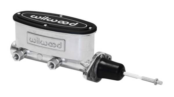 Wilwood - Wilwood 260-13375-P Wilwood High Volume Tandem Master Cylinder - 15/16in Bore Ball Burnished-W/Pushrod