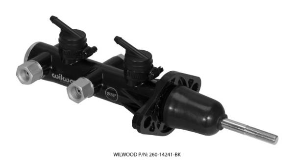 Wilwood - Wilwood 260-14241-BK Wilwood Tandem Remote Master Cylinder - 7/8in Bore Black