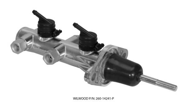 Wilwood - Wilwood 260-14241-P Wilwood Tandem Remote Master Cylinder - 7/8in Bore Ball Burnished