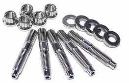 ARP - ARP 400-8002 ARP M8 x 1.25 x 38mm Broached 4 Piece Stud Kit