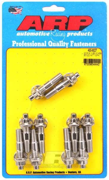 ARP - ARP 400-8027 ARP M10 x 1.25 x 55mm Broached Stud Kit (10pcs)