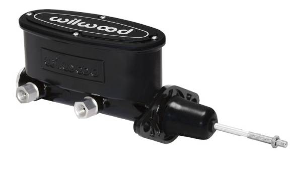 Wilwood - Wilwood 260-9439-BK Wilwood High Volume Tandem Master Cylinder - 7/8in Bore Black-W/Pushrod