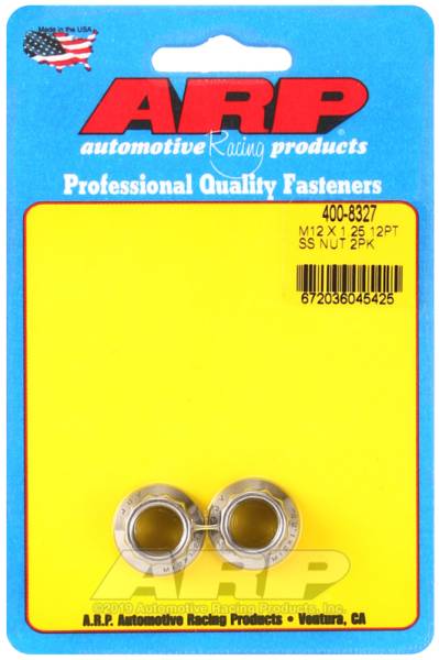 ARP - ARP 400-8327 ARP M12 x 1.25 M14 WR 12pt Nut Kit - 2 Pack