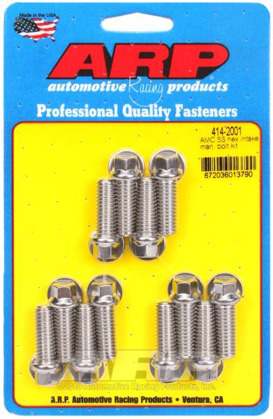 ARP - ARP 414-2001 ARP AMC SS Hex Intake Manifold Bolt Kit