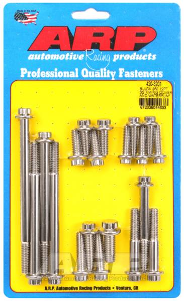 ARP - ARP 420-3201 ARP Buick 350 SS 12PT Timing Cover and Water Pump Bolt Kit