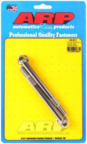 ARP - ARP 430-3512 ARP GM M10 X 4.470in Hex SS Starter Bolt Kit