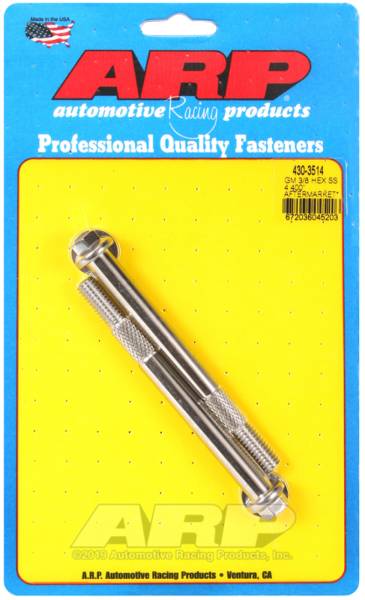 ARP - ARP 430-3514 ARP GM 3/8 X 4.400in Hex SS Starter Bolt Kit