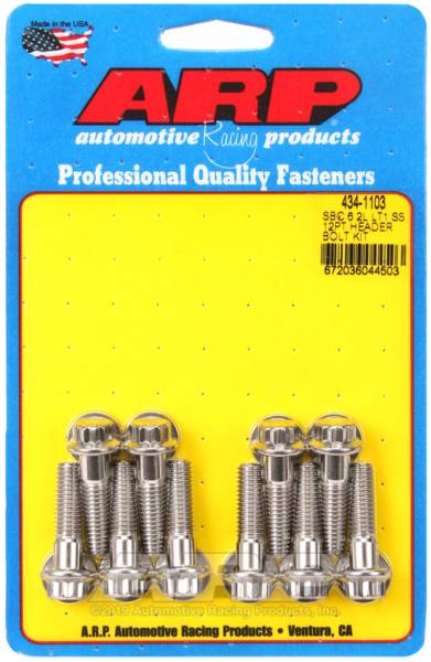 ARP - ARP 434-1103 ARP Header Stud Kit SS 12pt Chevy LT1 6.2L Small Block
