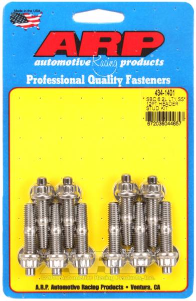 ARP - ARP 434-1401 ARP SB Chevy 6.2L LT1 SS 12PT Header Stud Kit
