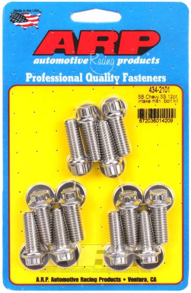 ARP - ARP 434-2101 ARP SB Chevy SS 12pt Intake Manifold Bolt Kit