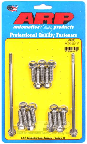 ARP - ARP 434-6901 ARP LS1 LS2 SS Hex Oil Pan Bolt Kit