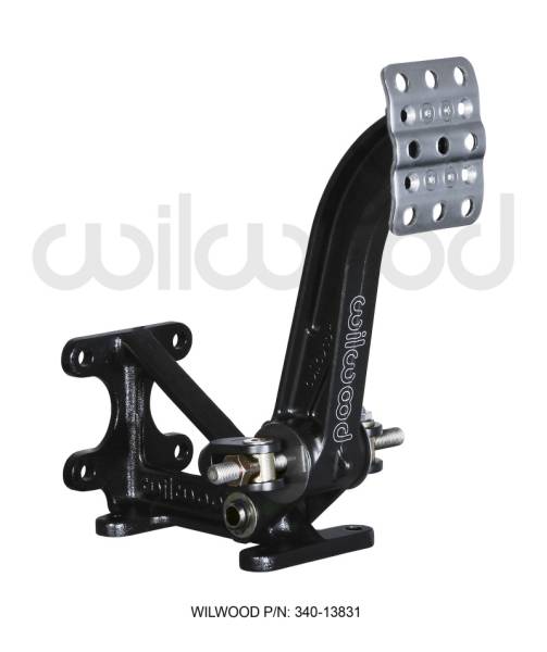 Wilwood - Wilwood 340-13831 Wilwood Adjustable Brake Pedal - Dual MC - Floor Mount - 6:1
